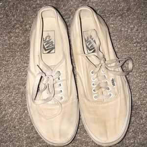White low top vans